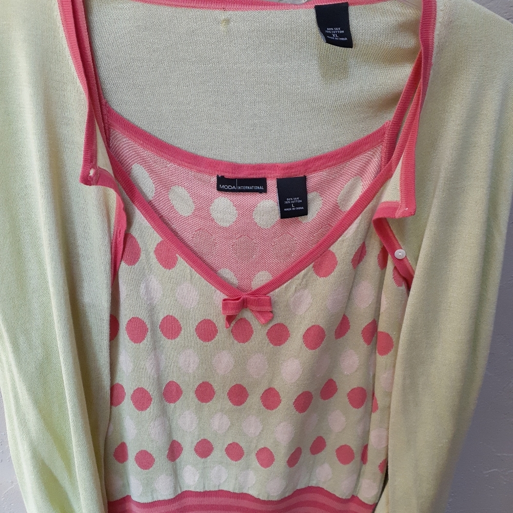 Sweater/Camisole Set